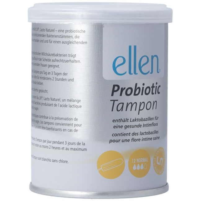 Ellen Normal Probiotic Tampon Ds 12 Stk