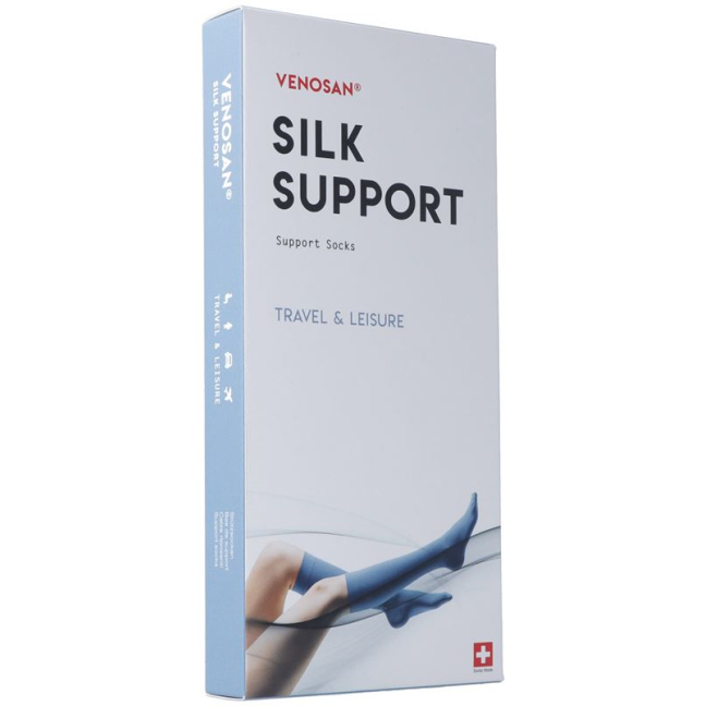 Venosan Silk A-D Support Socks S marine pair 1