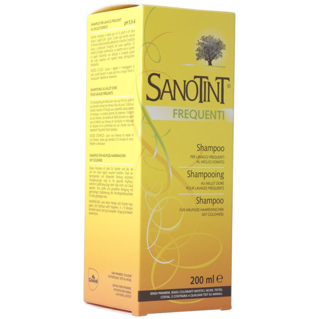 Sanotint Shampoo toistuvaan pesuun pH 6 200 ml