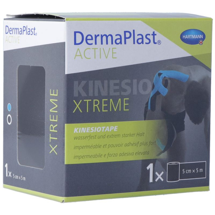 DermaPlast Active Kinesiotape Xtreme 5cmx5m schwarz