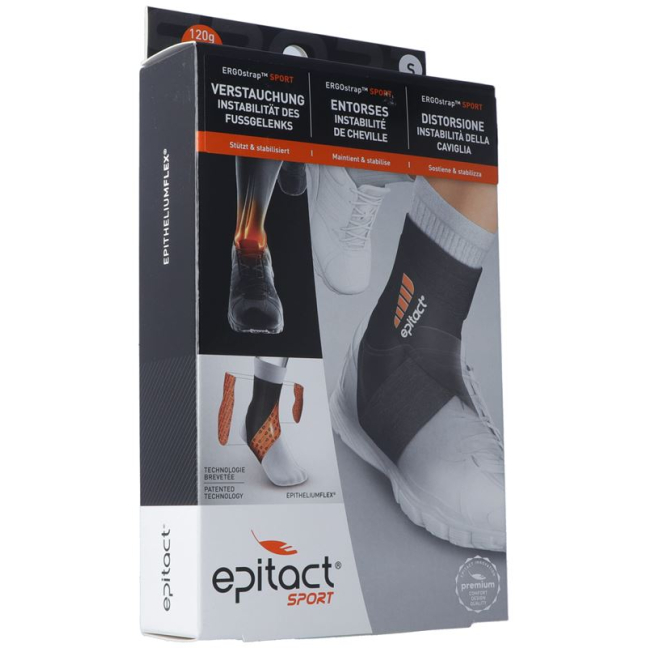 Epitact Sport ERGOstrap ankle bandage S 18.5-20cm