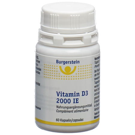 Burgerstein Vitamin D3 capsules 2000 IU អាច 60 គ្រាប់