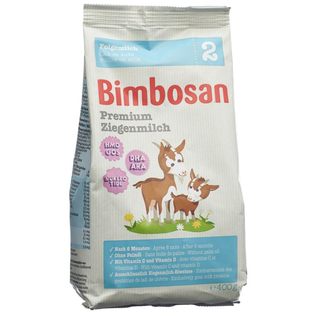 Bimbosan Premium Ziegenmilch 2 Folgemilch polnilo Btl 400 g