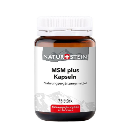 Naturstein MSM plus Kaps Glasfl 75 pcs - for Healthy Joints, Skin, Hair & Nails