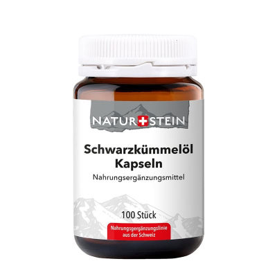 Naturstein Schwarzkümmelöl Ęgyptisch Kaps Glasfl 100 Stk