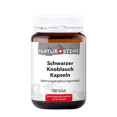 Naturstein Schwarzer Knoblauch Kaps Glasfl 100 Stk