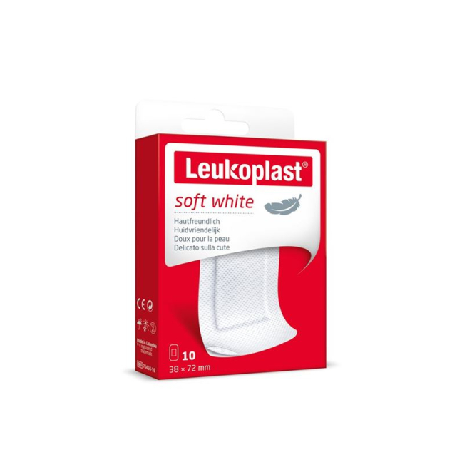 Leukoplast Soft White 38x72mm 10 Stk