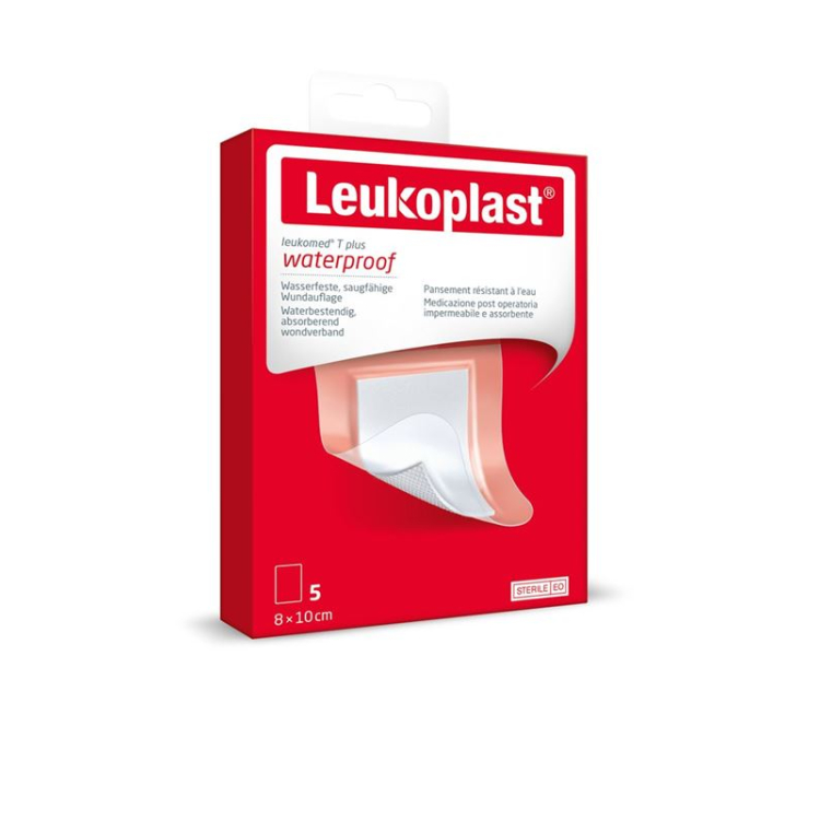 Leukoplast Leukomed T+ 8x10cm stérile 5 Stk