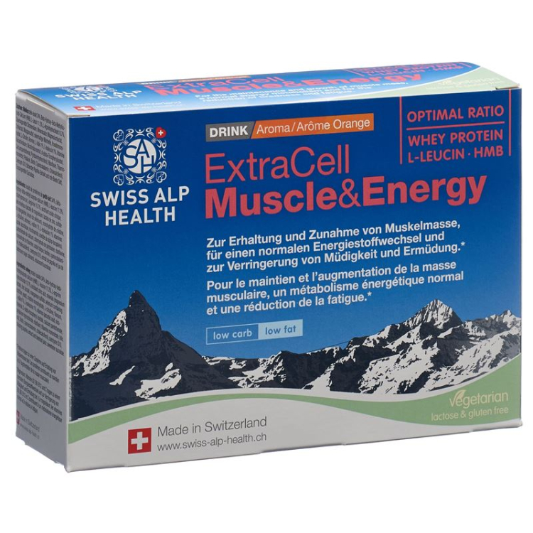 Extra Cell Muscle & Energy Drink Apelsin vegetarian 10 Btl 21,4 g