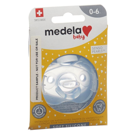 MEDELA 베이비 너기 소프트 실리콘 0-6 블루