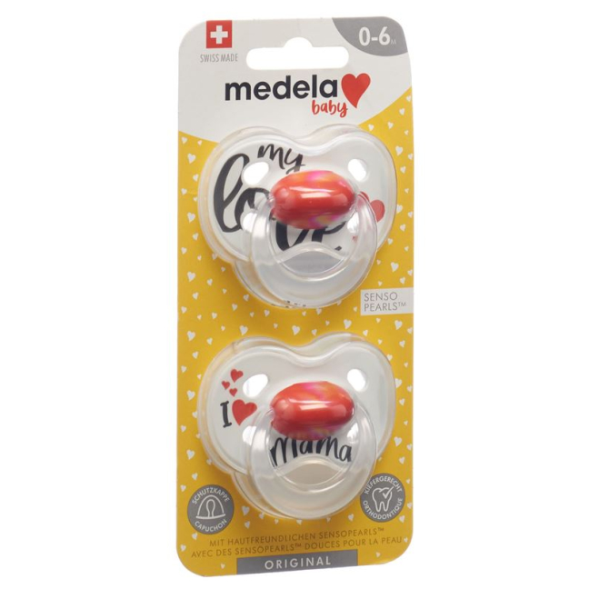 Medela Baby Nuggi Original 0-6 Signature Love 2 Stk - Buy Online at Beeovita