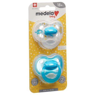 Medela Baby Nuggi Original 18+ Blue 2 pcs