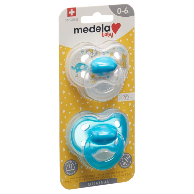 Medela baby nuggi original 0-6 blau 2 шт