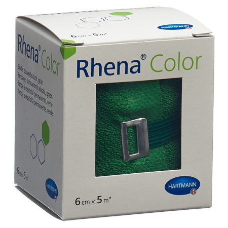 Rhena Color Elastisk Binden 6cmx5m grøn