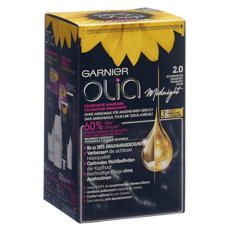 Olia Hair Color 2.0 Black Diamond