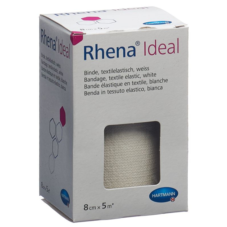 Rhena Ideal Elastische Binde 8cmx5m weiss