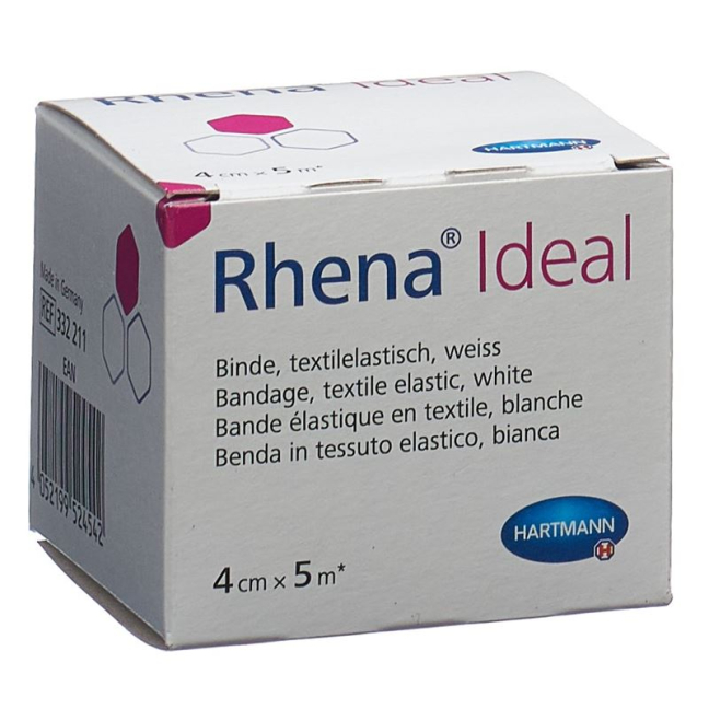 Rhena Ideal Elastische Binde 4 سم × 5 م ويس