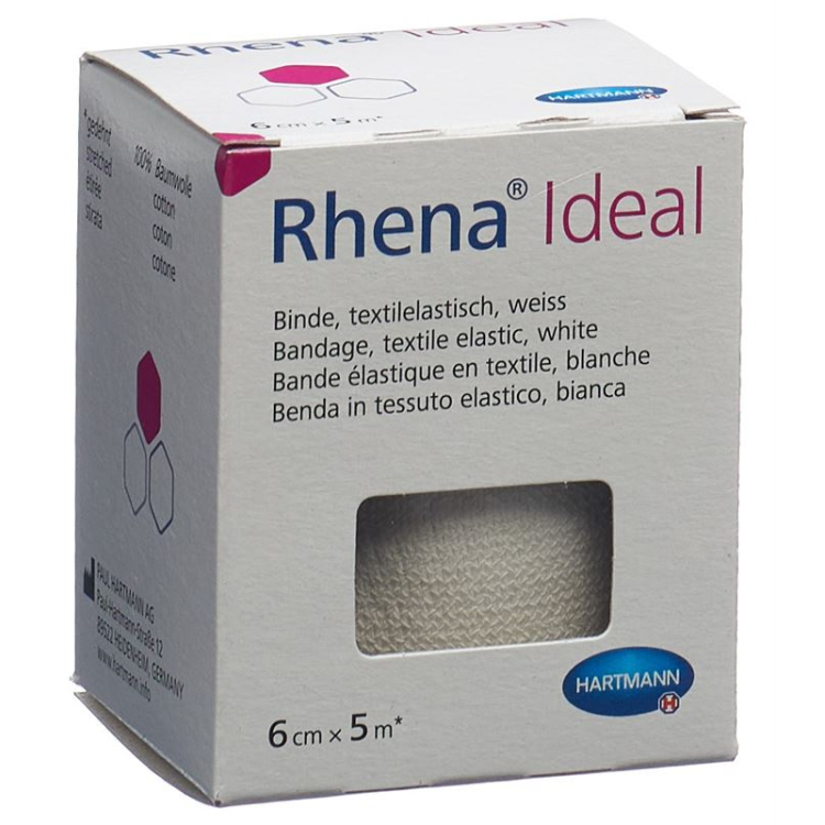 RHENA İdeal Elastische Binde 6cmx5m weiss