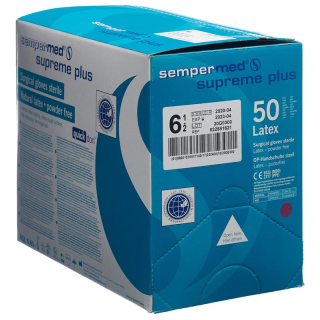 Sempermed Supreme Plus surgical gloves 6.5 sterile 50 pairs