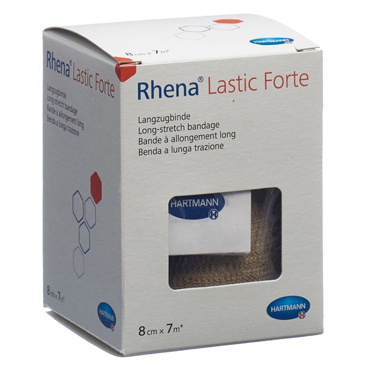 Rhena Lastic Forte 8cmx7m Skin Colored Elastic Bandage