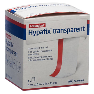 Hypafix transparent 5cmx10m usteril rulle