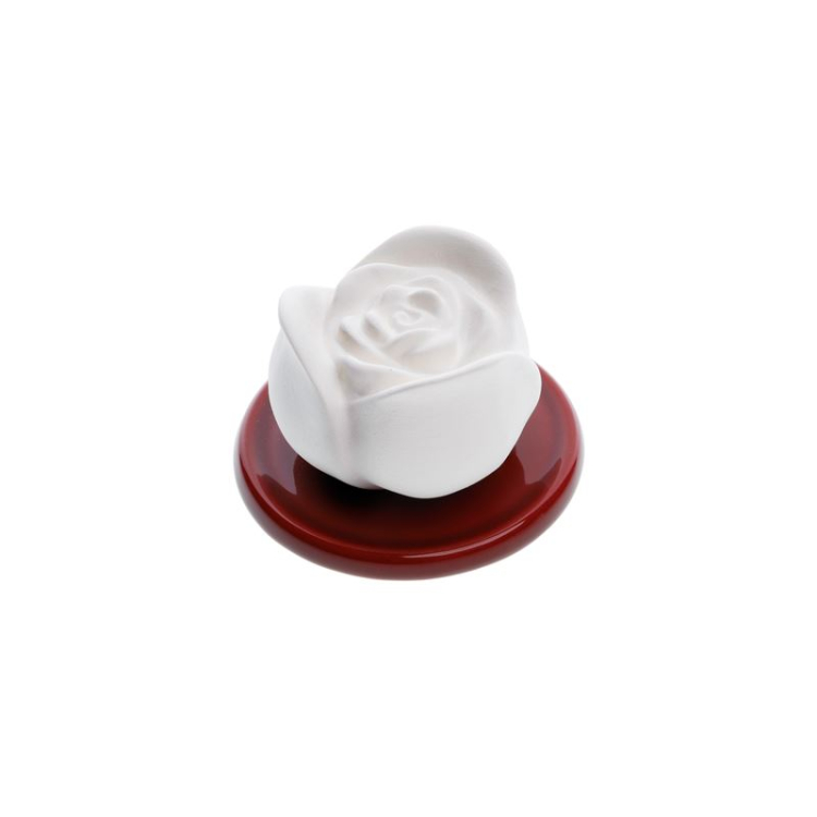 Set di pietre profumate Aromalife rosa e piattino rosso