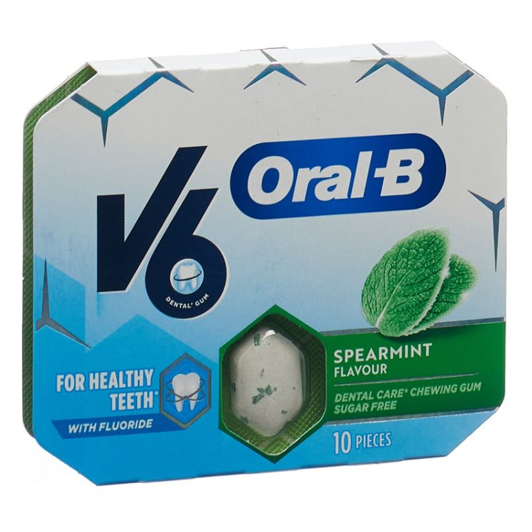 V6 OralB Kaugummi menta verde 12 Blist 10 Stk