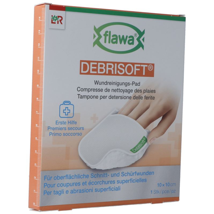 FLAWA DEBRISOFT pad 10x10 sm steril