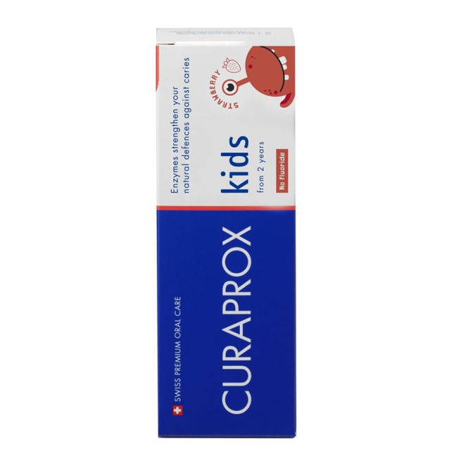 Curaprox Kids Children's Toothpaste Strawberry - Fluoride-Free