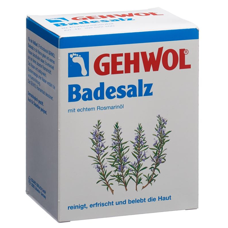 Gehwol rozemarijn badzout 10 zakjes 25 g