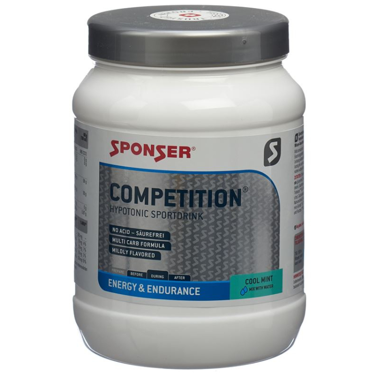 Sponser Energy Competition Powder Cool Mint Can 1000 g