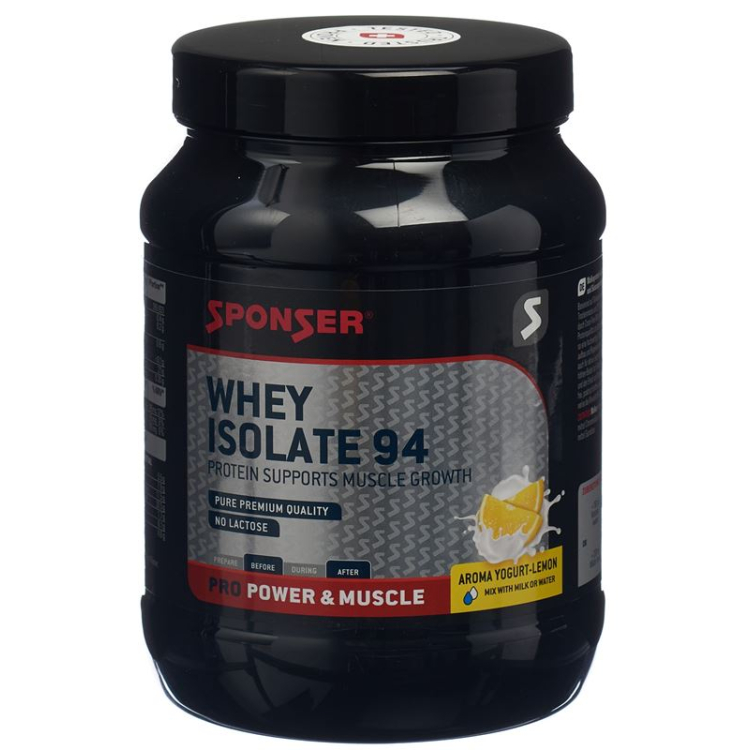 Sponser Whey Isolate 94 Yoghurt Lemon Jar 425 g