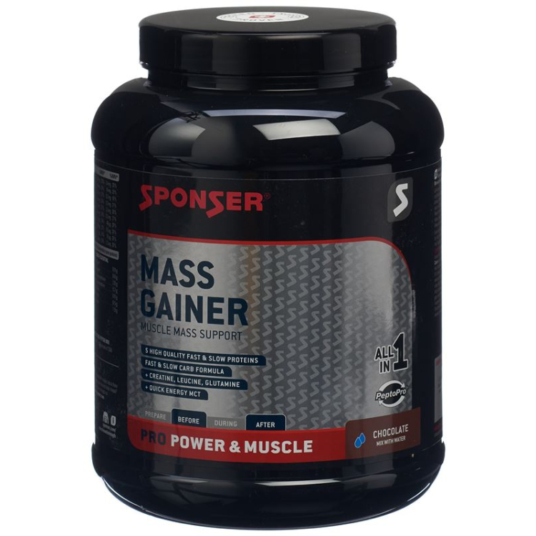 חסות Mass Gainer הכל ב-1 שוקולד Ds 1.2 ק"ג