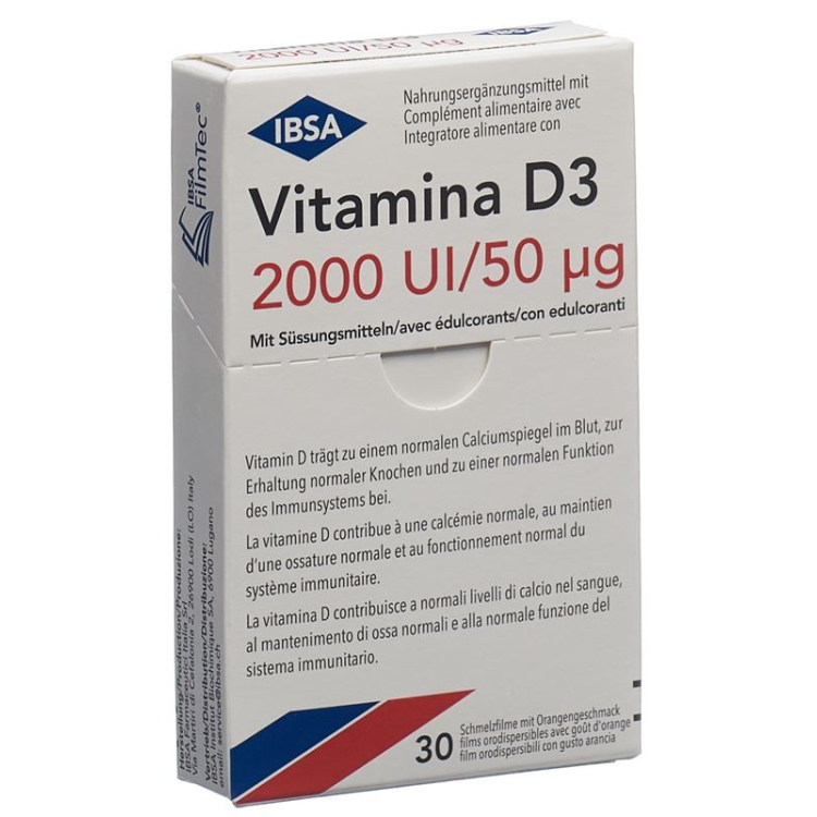 VITAMINA D3 Schmelzfilm 2000 U.I.