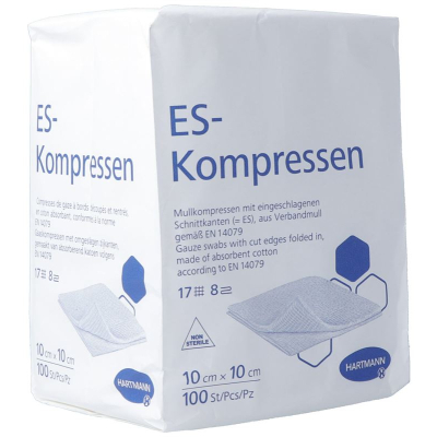 Hartmann ES compresses 8x 10x10cm bag 100 pcs