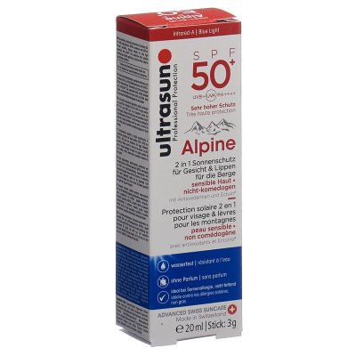 Ultrasun Alpine SPF 50+ 20ml + 3g