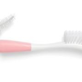 Nuvita bottle brush and mini cleaner suction pink