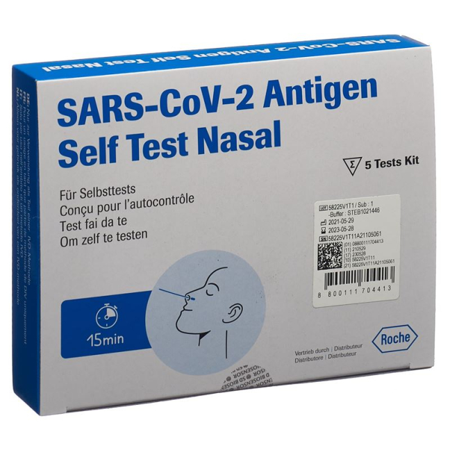Teste nasal ROCHE SARS CoV-2 AG PST