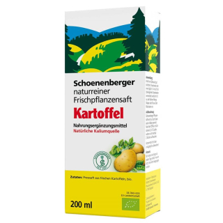 Schoenenberger kartoffel naturel frischpflanzensaft bio fl 200 ml