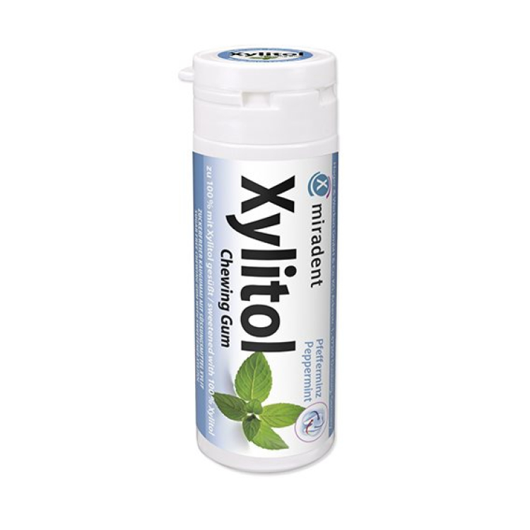 Miradent Xylitol Tuggummi Mint 12 x 30 st