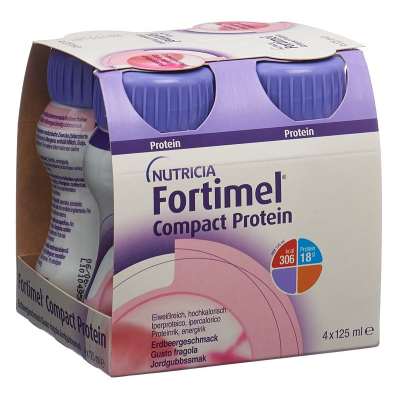 FORTIMEL COMPACT PROTEIN ERDBEERE 4 FL 1