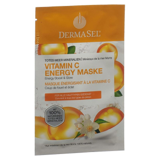 DermaSel Maske C-vitamiini Energie deutsch/französisch Btl 12 ml