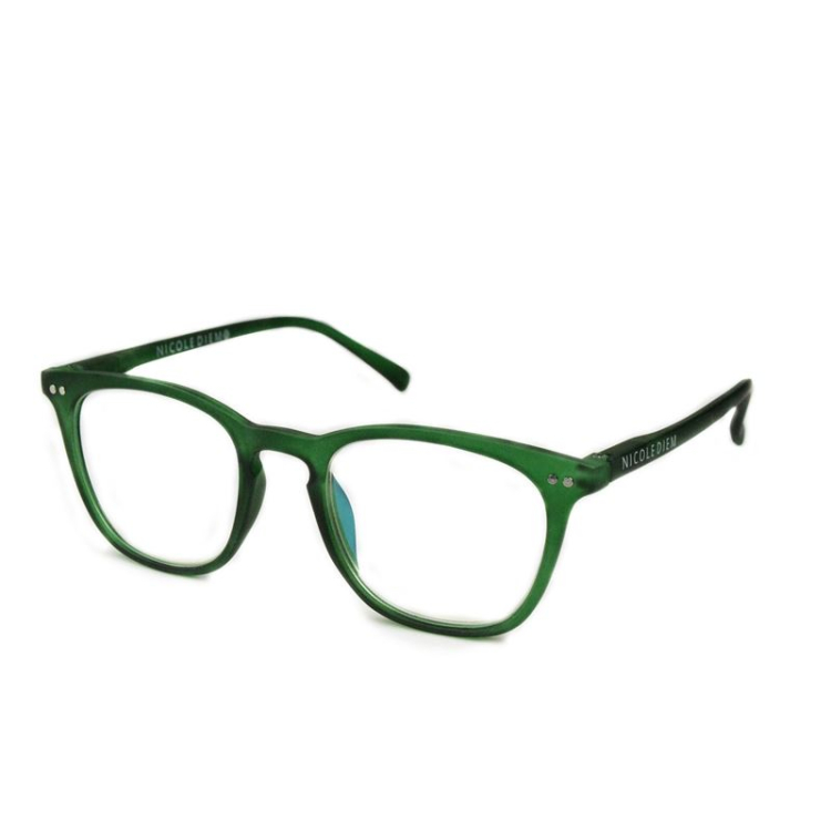 Nicole Diem reading glasses 1.00dpt Julia BB olive