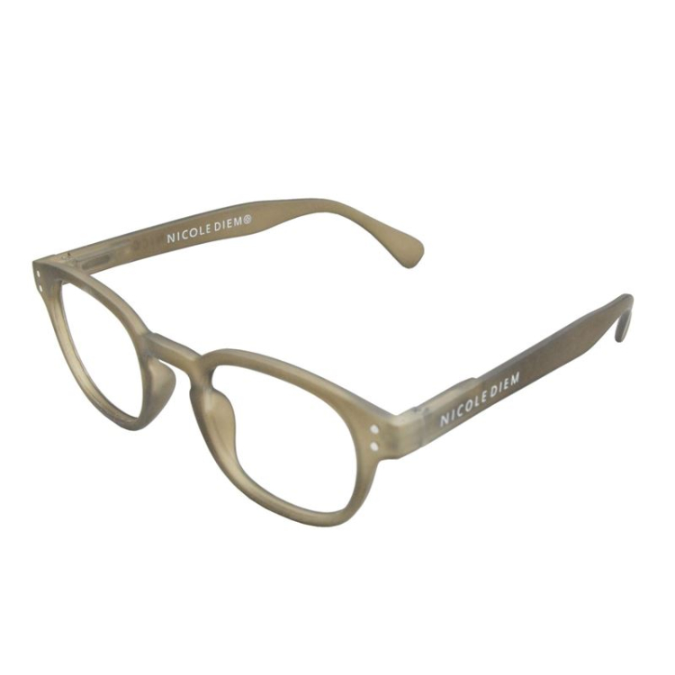 Nicole Diem reading glasses 1.00dpt Romeo BB light gray