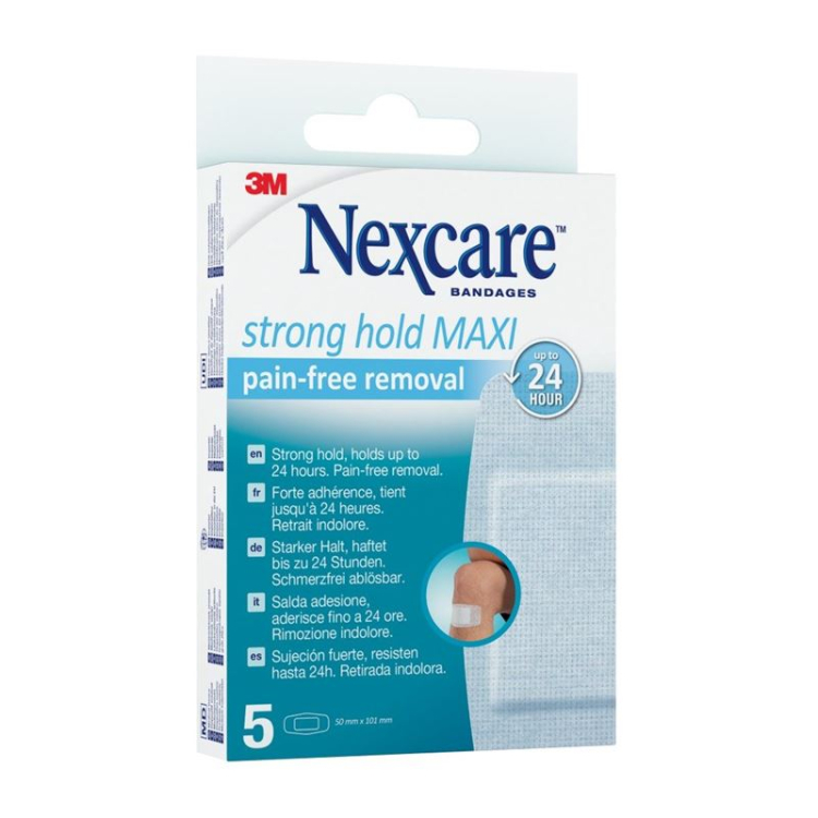 Buy 3M NEXCARE Strong Hold Maxi 50x100mm Silicone Adhesive Bandage Online