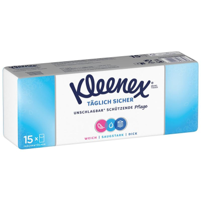 Kleenex Taschentücher Täglich sicher Æske 140 Stk