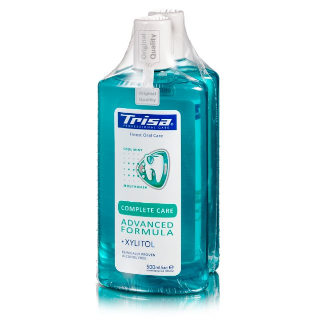 Trisa mouthwash CompleteCare DUO 2 bottles 500 ml