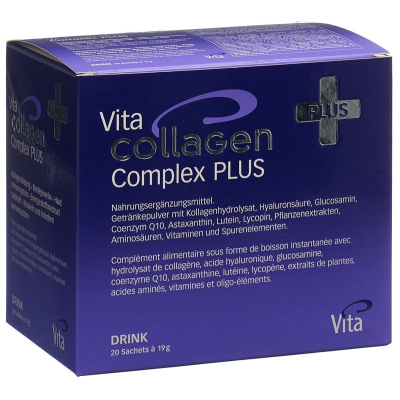 Vita Collagen Complex Plus сусын пакеттері 20 Stk