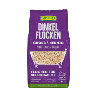 Rapunzel spelled flakes large and pithy bag 750 g