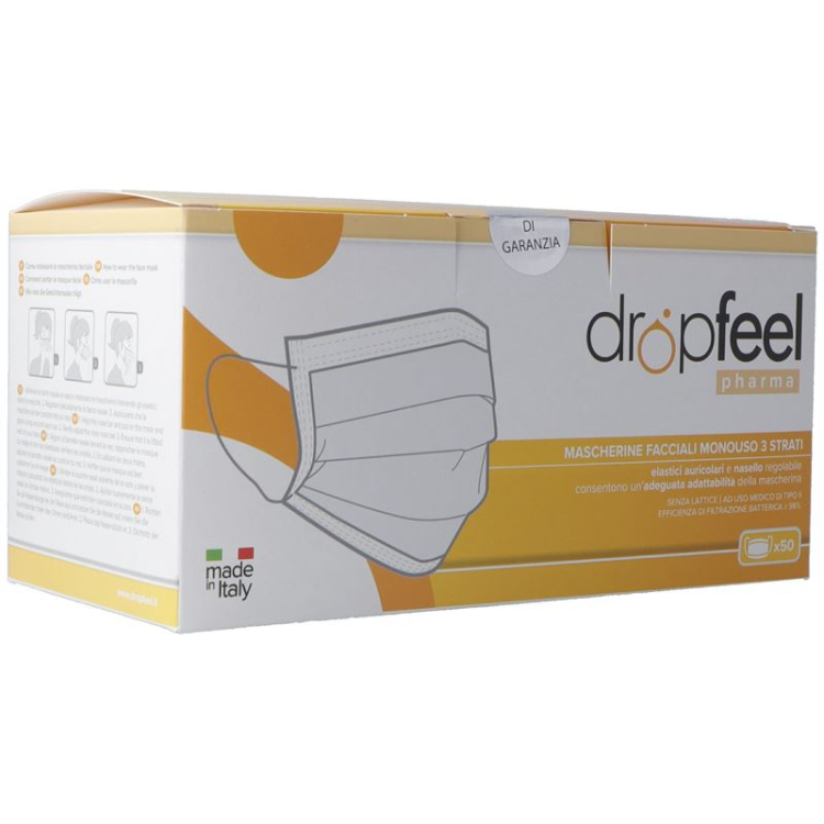 dropfeel Einweg Maske Tip II Btl 50 Stk